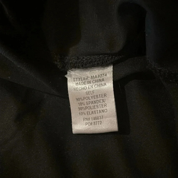 Chelsea  Black Satin Long Sleeve Maxi Wrap Dress - Picture 6 of 13